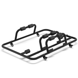 POFENZE Hardtop Storage Rack, Sliding 3-Piece Storage System Fits for Jeep Wrangler CJ-7 YJ TJ JK JL 1976-2025, Upgrade Hard Top Carrier and Roof Storage