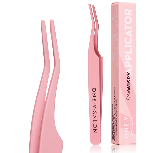 One V Salon, Lash Applicator Tool, Stainless Steel Angled Lash