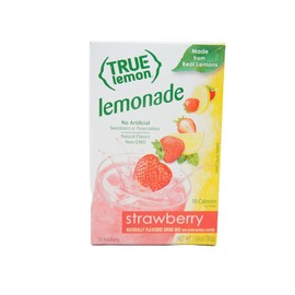 True Lemon Strawberry Lemonade, Water Tea Enhancer Powdered Drink Mix, 10 Ct