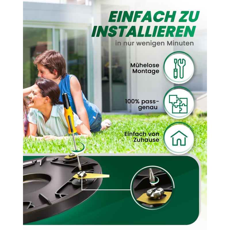 Robotic Lawnmower Blade Compatible with Worx, Landxcape, Einhell Lawn Robots