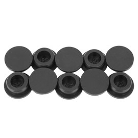 10pcs Rubber Plugs for Round Holes, 1 Inch T-Shaped Silicone Bung Flexible Waterproof Snap-On Button Stoppers Grommet Plastic Sealing Covers for Bottles Pipes Sink Overflows Bathtub Jets