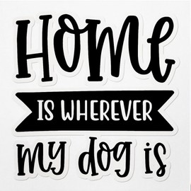 Decal Stickers of Home Dogs Premium Indoor (No Waterproof) Vinyl Decal Stickers for Laptop Phone Accessory Helmet Car Window Mug Tuber Cup Door Wall Decoration - USCVER3f54340BL0124