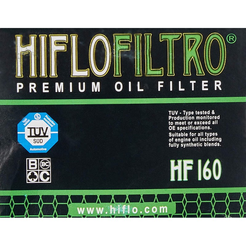Hiflofiltro HF160 Filtro de Aceite estándar de Alta Calidad, Individual
