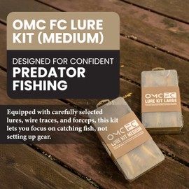 OMC FC Lure Kit Medium - Predator Fishing Lure Set with 6 Lures
