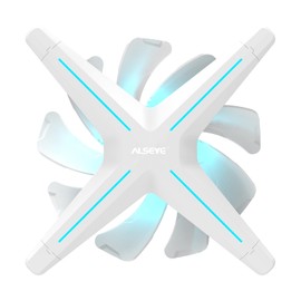ALSEYE X12 Case Fan ARGB PWM Computer Air Cooling Fan - High Performance Silent Operation 120mm RGB CPU Cooling (White, Reverse Blade)