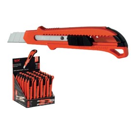 ROX Snap Blade Aluminum Alloy Body Utility Knife Box Cutters (24 Pack Bulk)