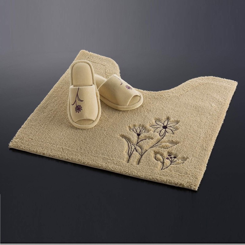 Senko 19511 Sway Toilet Mat, Approx. 21.7 x 23.6 inches