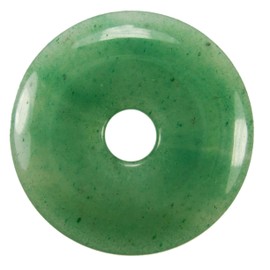 Lebensquelle Plus Green Aventurine Doughnut | Diameter 40 mm Gemstone Pendant, Aventurine