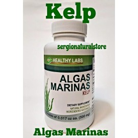 Kelp 3 Packs Algas Marinas Kelp 270 Capsules Natural Iodine Helthy Labs