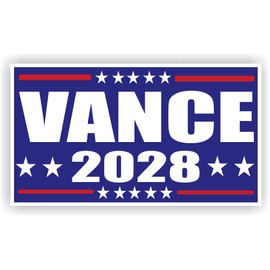 Vance 2028 Red White Blue Full Color Decal Sticker Trump 2024 USA America Great Garbage JD Election