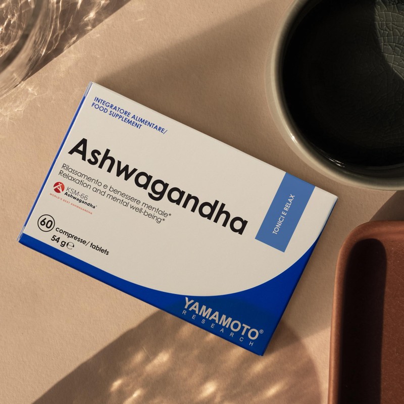 YAMAMOTO RESEARCH Ashwagandha 60 compresse, integratore con estratto secco di