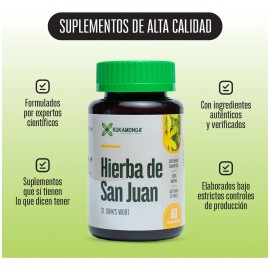 Hierba de San Juan  60 Cpsulas  Dura 30 Das  Apoya el Bienestar Emocional  Reduce el Estrs y la Ansiedad  Mejora el Estado de nimo de Forma Natural...