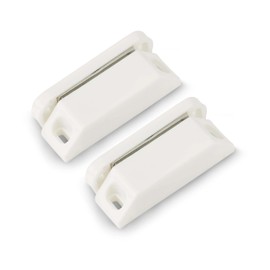 UAP Magnetic Door Catch 2 Pack - Heavy Duty White Magnet Door Catches for Cupboards, Wardrobes & Cabinets
