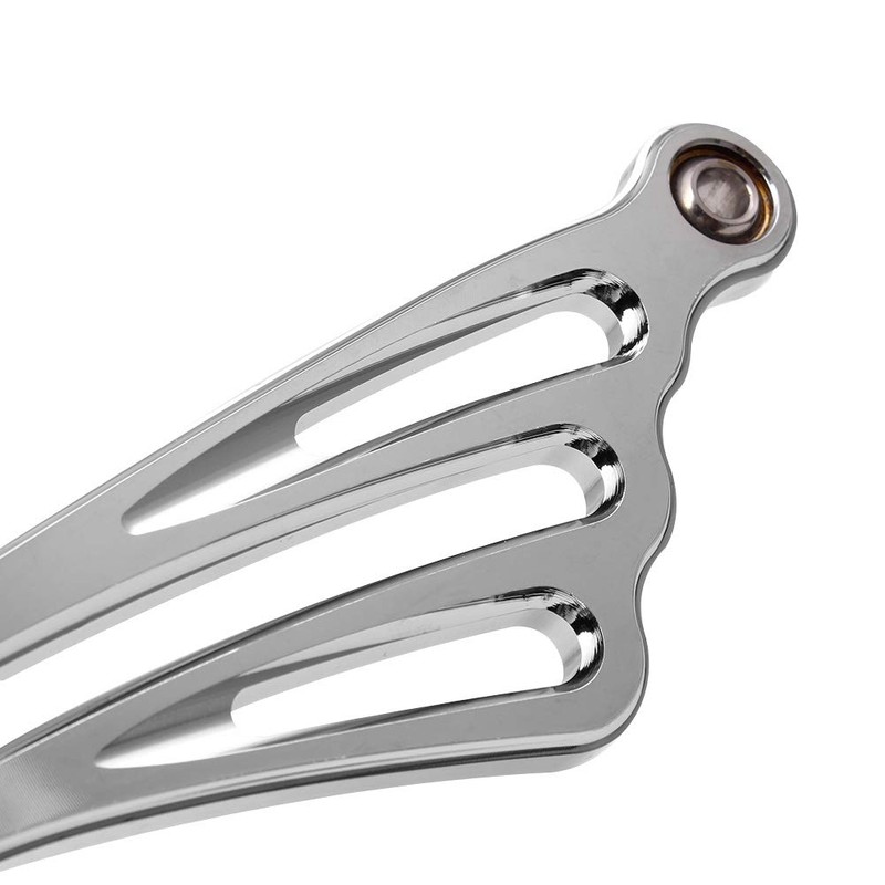H RUO Chrome Wing Gear Shift Linkage Shifter for Harley