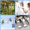16 Pcs Metal Mini Clamps Mini Spring Clamp Crocodile Alligator