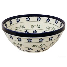 Original Bunzlauer Keramik Kompott Bowl 400 ml ø14.9 cm H6.5 cm Decor 163 a Made of High Quality Stoneware Ceramic