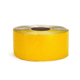 Mutual 17792 Construction Grade Foil Backed Pavement Marking Adhesive Tape, 100 yds Length x 4" Width, Yellow