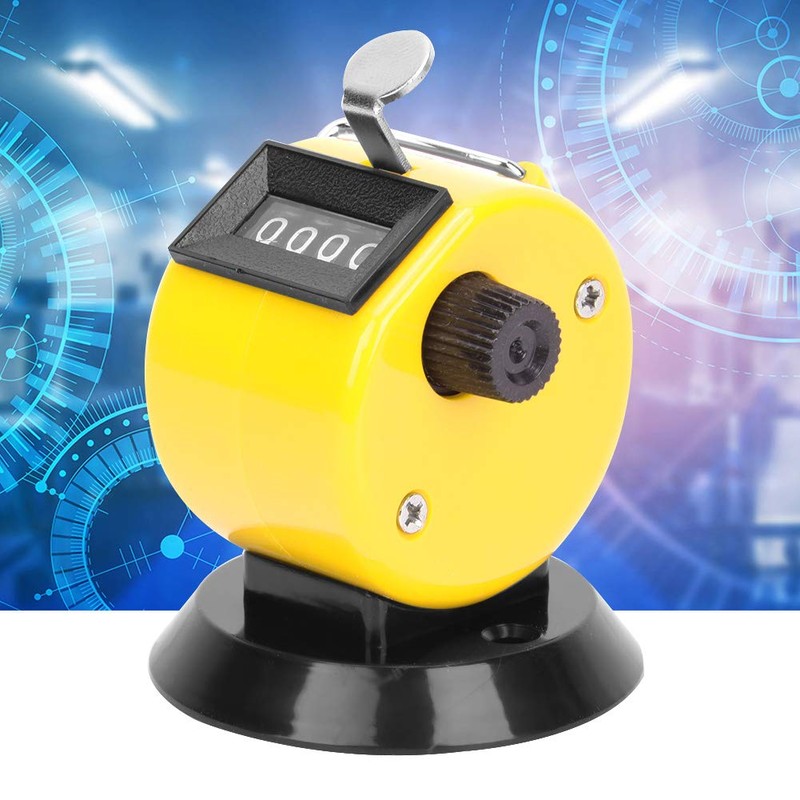 Hilitand Manual Tally Counter 4-Position ABS Shell Counting Tool Mechanical