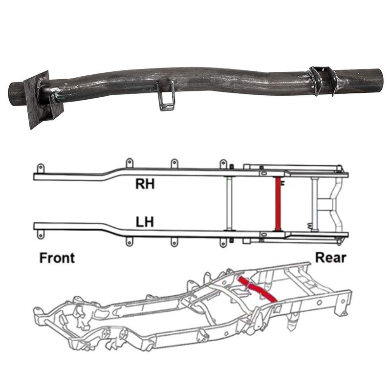 7BLACKSMITHS Rear Tank Support Crossmember for 1999-2006 Chevy Silverado/GMC Sierra