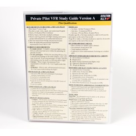 Private Pilot VFR Oral Exam Flashcard & Study Guide Reference Version A