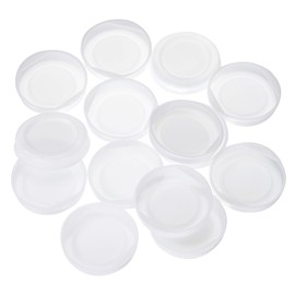 Sourcing Map 50 Pcs White PE Plastic 2" ID Round Cardboard Mailing Tube End Caps