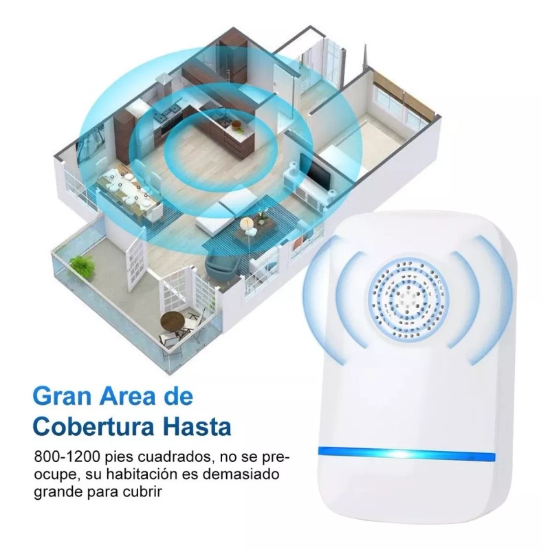 Universal Repelente Ultrasónico Eléctrico Para Mosquitos, 6 Piezas