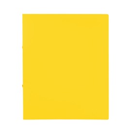 Idena Idena 10437 - Ringbuch im Format DIN A4, 2-Ring-Mechanik mit 16 mm Durchmesser, 20 mm Rückenbreite, gelb, 1 Stück