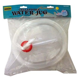 ADROIT 5 Liter Expandable Water Jug | 10" (25.4 cm) x 9" (22.9 cm) Folded | Food-Safe | Collapsible Design | Spigot Cap | Durable Polyethylene