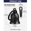 Bandmax Keyring Motorcycle Bell Stainless Steel Motorcycle Bell Keyring Viking