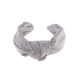 Glamour Girlz Ladies Grey Linen Look Knot Headband Alice Band
