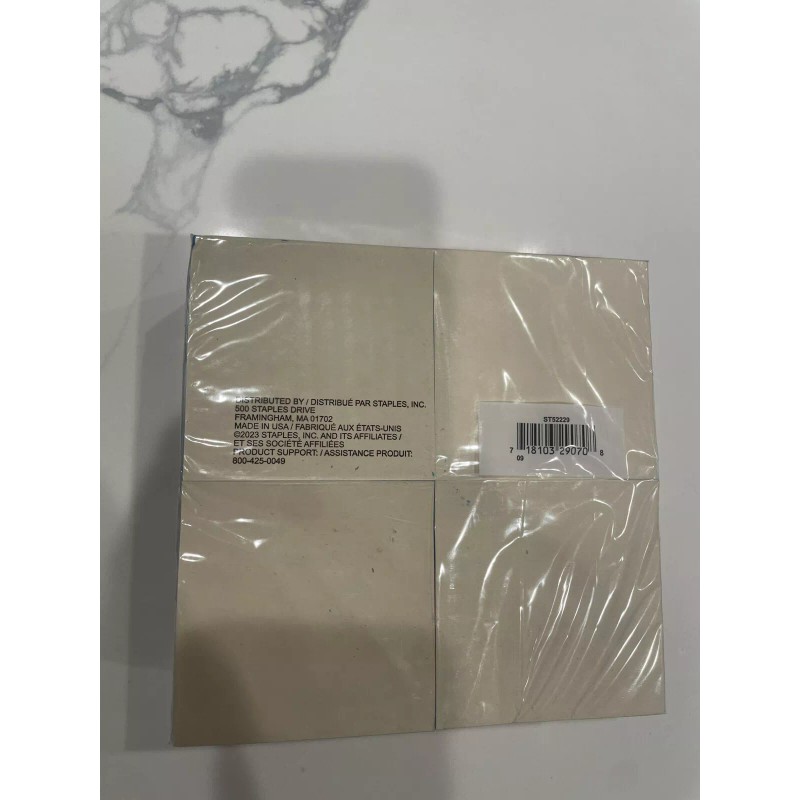 Staples Sticky Notes 3" x 3" Bright Colors 24 Pads