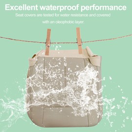 FZJDSD Camel Tan Driver Side Bottom Perforated Microfiber Leather Seat Cover Compatible with Ford Expedition 2007 2008 2009 2010 2011 2012 2013 2014