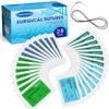 28 Packs Sutures Thread with Needle,Mixed Sutures, Training Threads(0,2/0,3/0,4/0,5/0,6/0,7/0) for