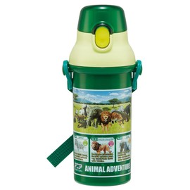 Skater PSB5SANAG-A Children's Water Bottle, Direct Drinking, 16.2 fl oz (480 ml), Plastic, One-touch, Dishwasher Safe, Made in Japan