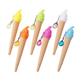 12 Pack Ice Cream Cone Pen Favors Pencil Birthday Party Decoration 5 inch Ice Cream Cone Writing Pens for Birthday Party Presents Kids Party Favor School Office Supplies