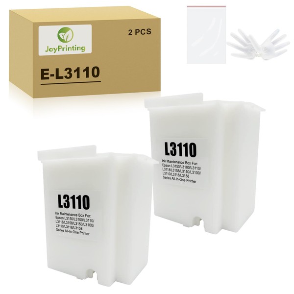 JoyPrinting L3110 Maintenanc Ink Container Compatible with EcoTank ET-2710 ET-2711