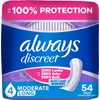 Always Discreet Adult Incontinence Pads for Women, Drier, 4 Drop