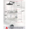 SMARTAKE Hanging Shower Head Caddy, Rustproof Bathroom Shower Shelf Organizer,