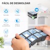 2Pcs ，Moldes De Silicona Para Cubitos De Hielo，8 Cavidade Moldes