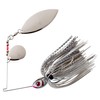 BOOYAH Blade Spinner-Bait Bass Fishing Lure, Silver Shiner, Tandem (1/2