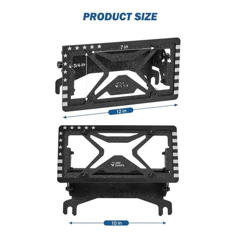 JOYTUTUS Universal Flip-Up License Plate Mount for 10" Hawse Fairlead