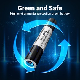 75175 Rechargeable Batteries, 3.6V 3600mAh Ni-MH Battery Compatible with Streamlight Stinger 75525 75810 75375 75300 75500 76000 76300, PolyStinger, Pelican M9, FL126 Flashlight (1 Pack)