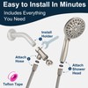 Shower Head with Handheld, All Metal Holder & Extra Long