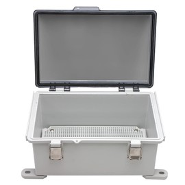 MAKERELE Waterproof Junction Box with Clear Cover,IP67 Waterproof Dustproof Universal Project Boxes for Electronics 11.4×7.5×5.5 inch（290×190×140mm）