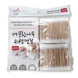 Cotton Swabs & Ear Picks for Makeup and Ear Cleaning 400 pcs 6ea