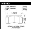 Hawk Performance HB193Z.670 Performance Ceramic Brake Pad