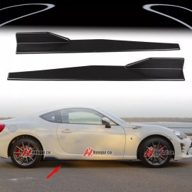 dtangor For 13-20 Scion FRS Subaru BRZ Toyota 86 Side Skirt Extensions PP Glossy Black