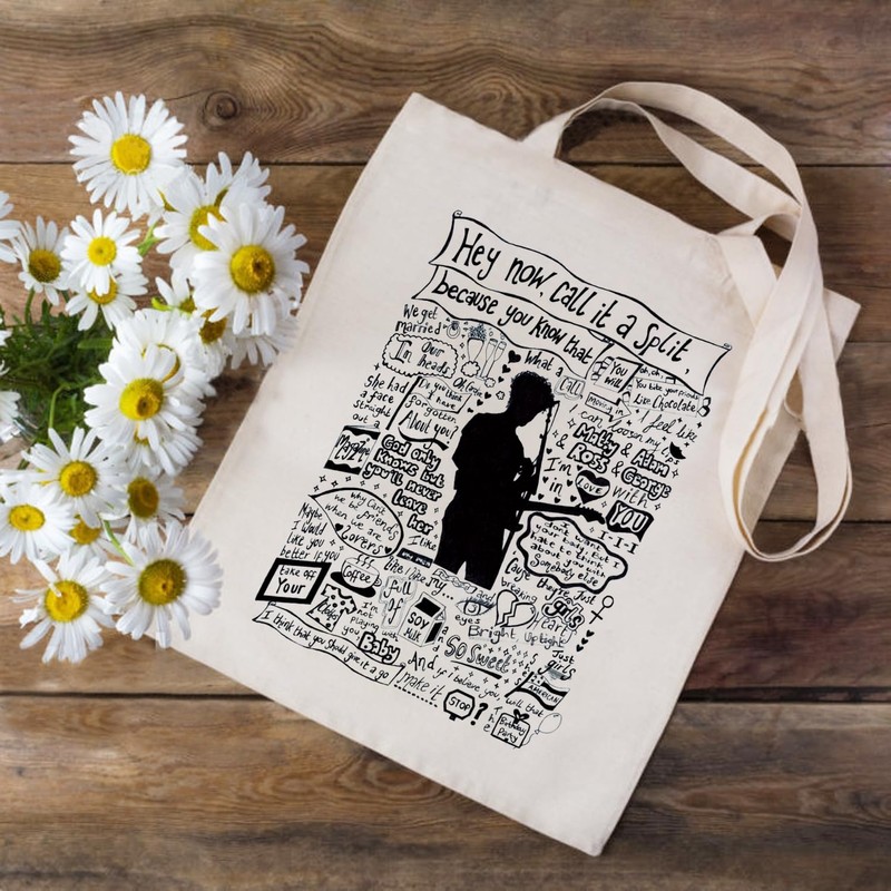 Singer Lyrics Tote Bag Album Inspired Gift For Fan Music