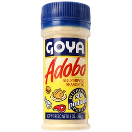 Adobo All Purpose Seasoning without Pepper by Goya, Poultry, Seafood, Meat, and Vegetable Seasoning, Fat Free and Calorie Free Latin Spice Blend, Mexican Seasoning, 28oz. Bottle