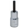 1/4" Dr, 1/4" Size, SAE Hex Bit Socket, 6 Pts,